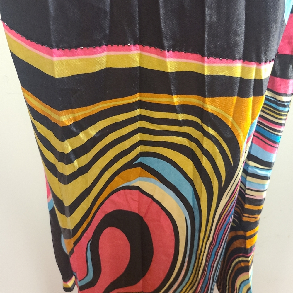 DAVE & JOHNNY Size 6 Formal Gown Evening Dress Rainbow Optical Illusion - Picture 5 of 16